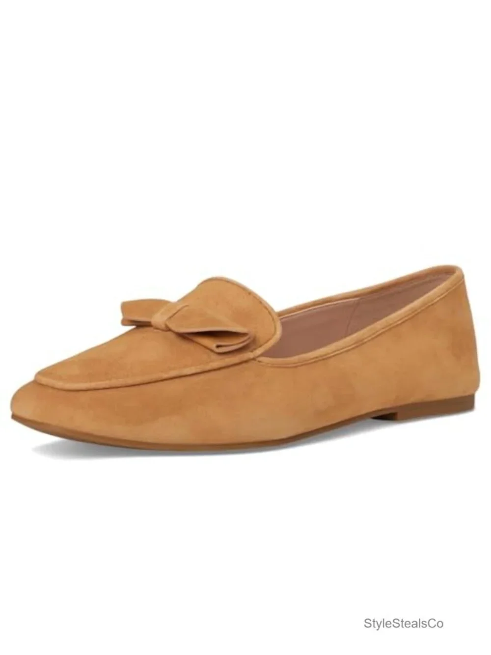 Pointed Toe Venetian Loafer with Bow Detail
